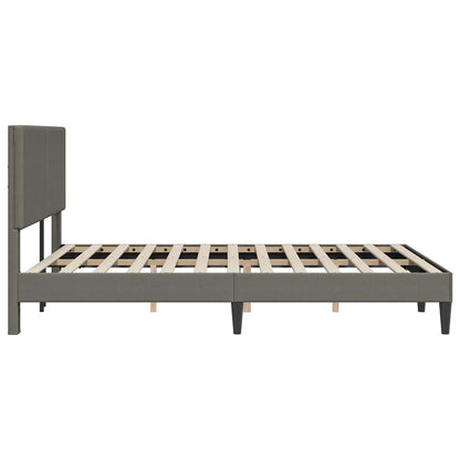 Struttura del letto Grigio Chiaro 140 x 190 cm Tessuto in Cords | homemem39
