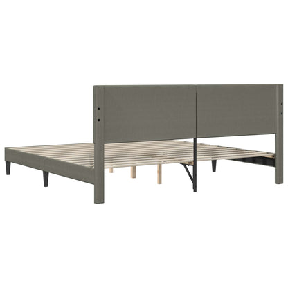 Struttura del letto Grigio Chiaro 180 x 200 cm Tessuto in Cords
