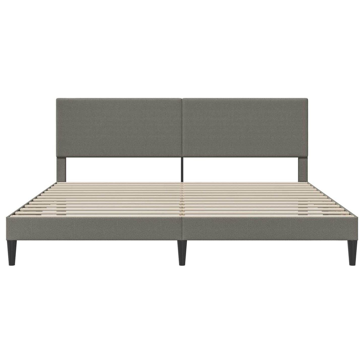 Struttura del letto Grigio Chiaro 180 x 200 cm Tessuto in Cords