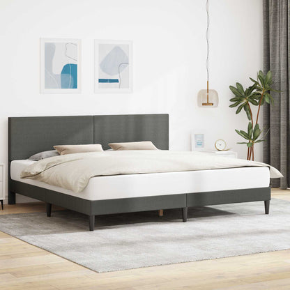 Struttura del letto Grigio Scuro 180 x 200 cm Tessuto in Cords