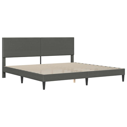 Struttura del letto Grigio Scuro 180 x 200 cm Tessuto in Cords
