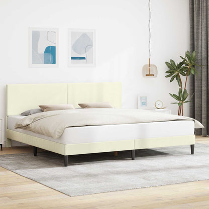 Struttura del letto Crema 180 x 200 cm Tessuto in Cords