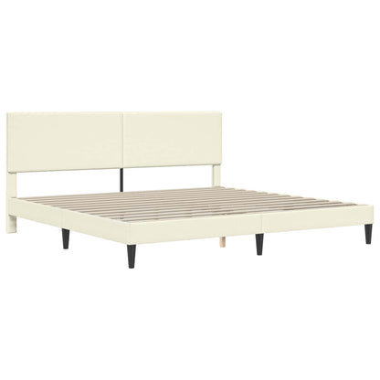 Struttura del letto Crema 180 x 200 cm Tessuto in Cords