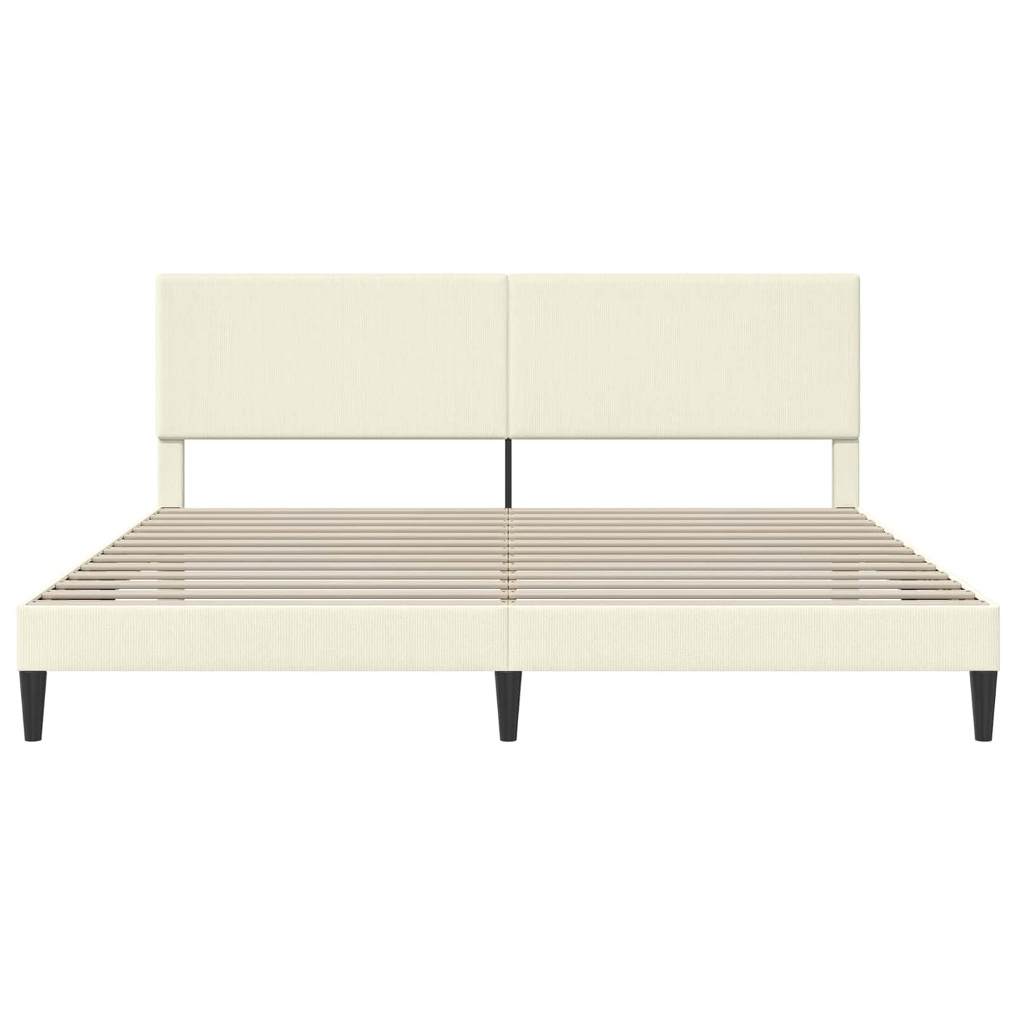 Struttura del letto Crema 180 x 200 cm Tessuto in Cords