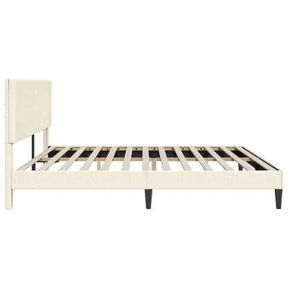Struttura del letto Crema 180 x 200 cm Tessuto in Cords