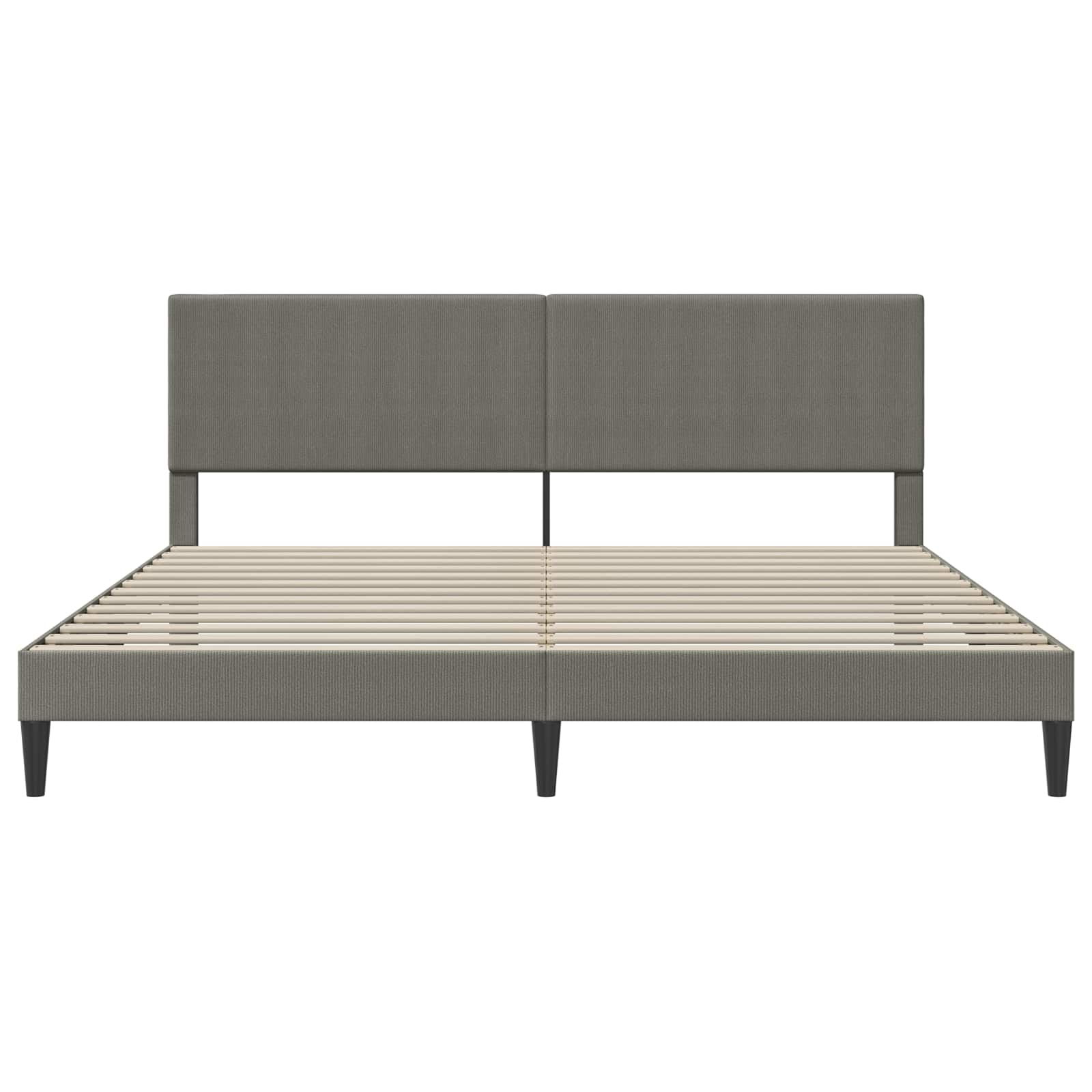 Struttura del letto Grigio Chiaro 200 x 200 cm Tessuto in Cords | homemem39
