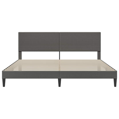 Struttura del letto Grigio Scuro 200 x 200 cm Tessuto in Cords - homemem39