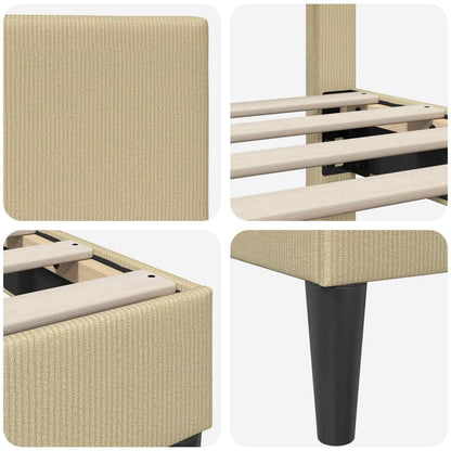 Struttura del letto Grigio Verde Chiaro 200 x 200 cm - homemem39