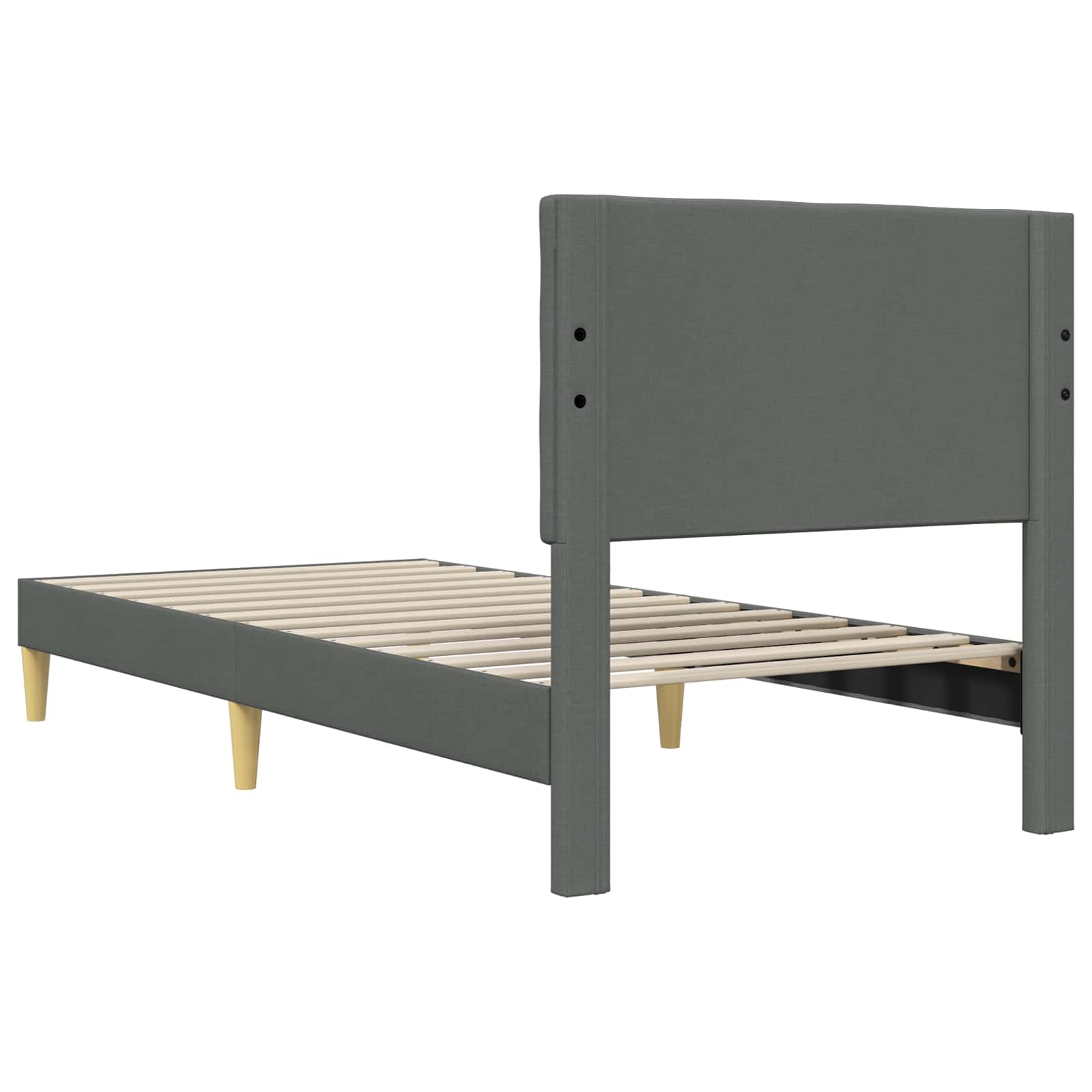 Struttura del letto Grigio Scuro 80 x 200 cm Tessuto | homemem39