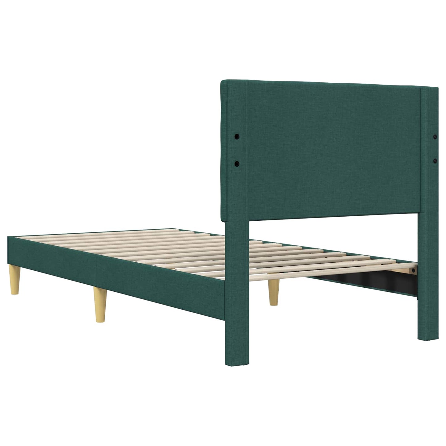 Struttura del letto Verde Scuro 80 x 200 cm Tessuto | homemem39