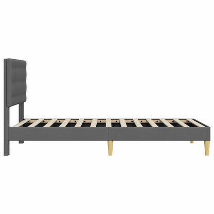 Struttura del letto Grigio Scuro 90 x 200 cm Tessuto | homemem39