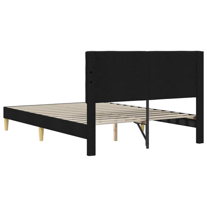 Struttura del letto con testiera Nero 120 x 190 cm Tessuto | homemem39