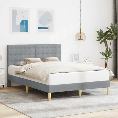 Struttura del letto Grigio Chiaro 120 x 200 cm Tessuto | homemem39