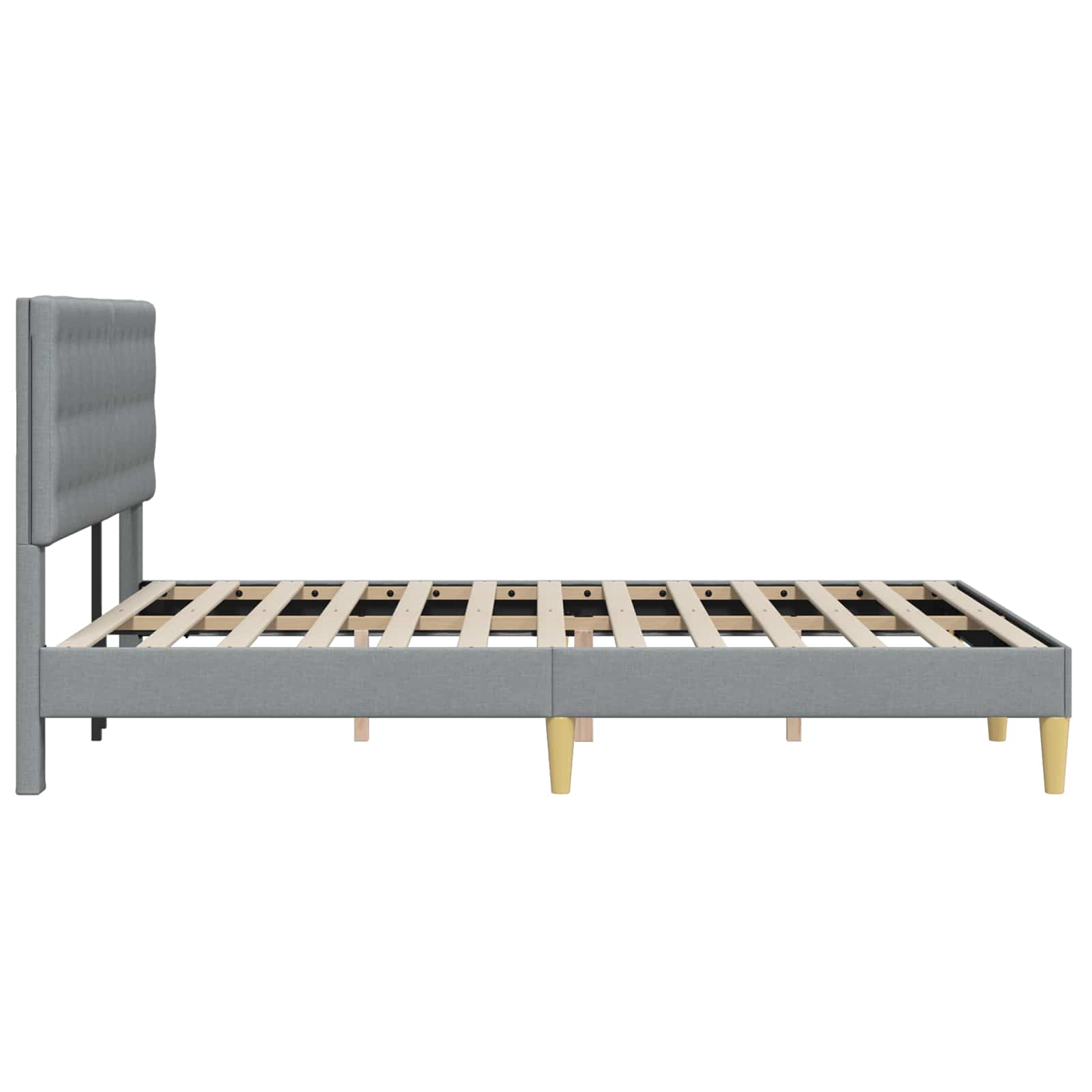 Struttura del letto Grigio Chiaro 120 x 200 cm Tessuto | homemem39