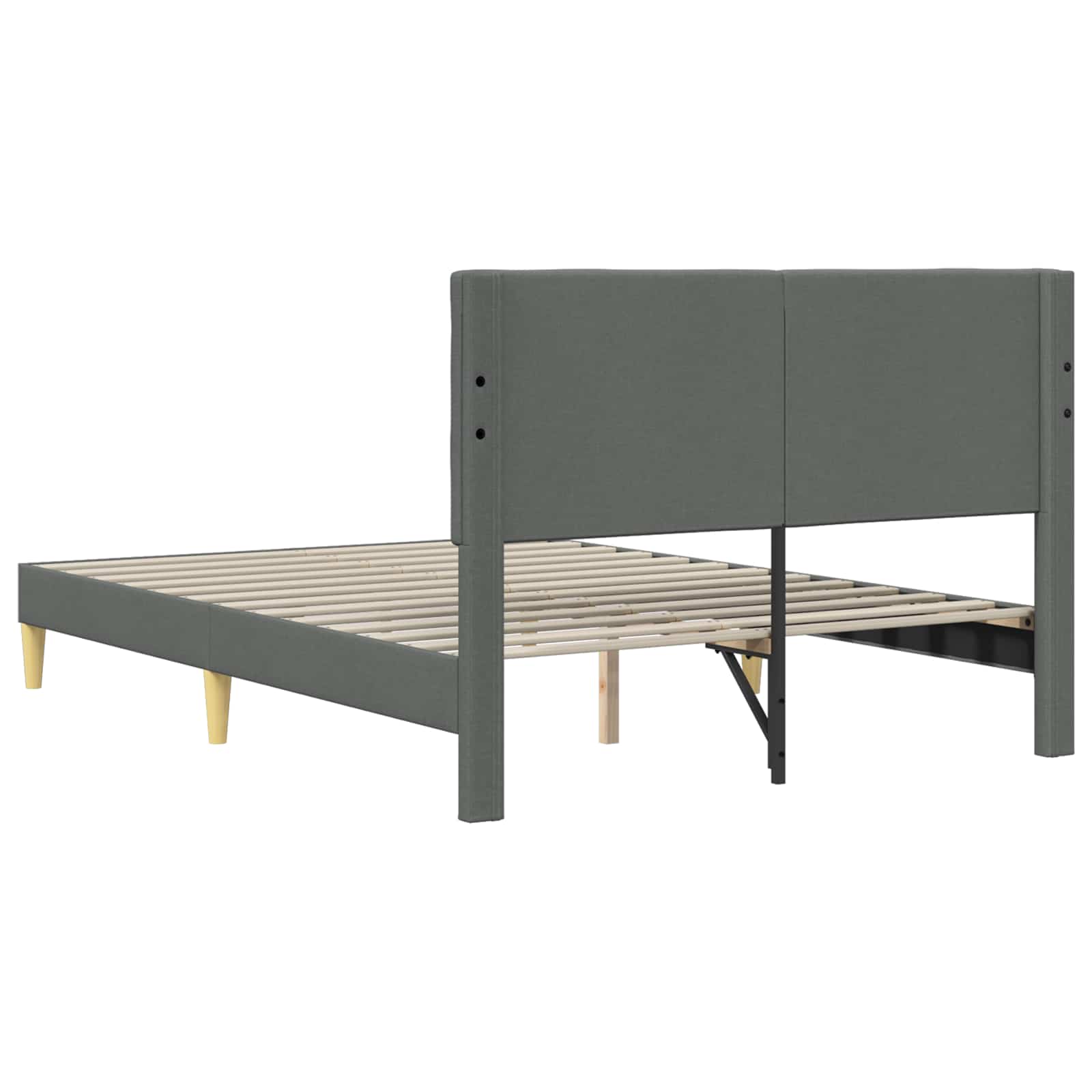 Struttura del letto Grigio Scuro 120 x 200 cm Tessuto | homemem39
