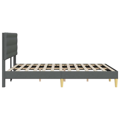 Struttura del letto Grigio Scuro 120 x 200 cm Tessuto | homemem39