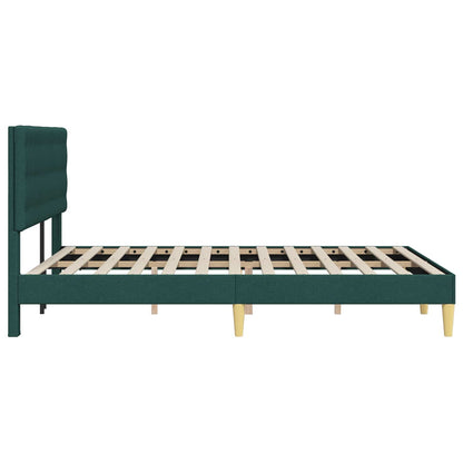 Struttura del letto Verde Scuro 120 x 200 cm Tessuto | homemem39