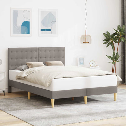 Struttura del letto con testiera Tortora 120 x 200 cm Tessuto | homemem39