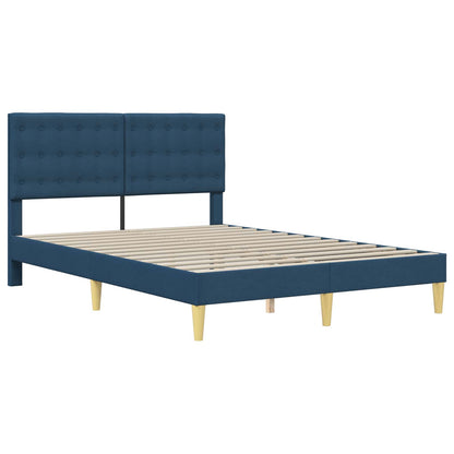 Struttura del letto con testiera Blu 120 x 200 cm Tessuto | homemem39