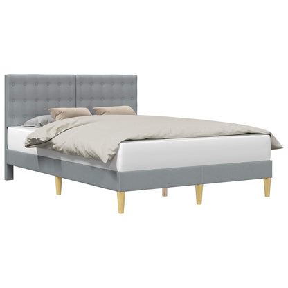 Struttura del letto Grigio Chiaro 140 x 190 cm Tessuto | homemem39