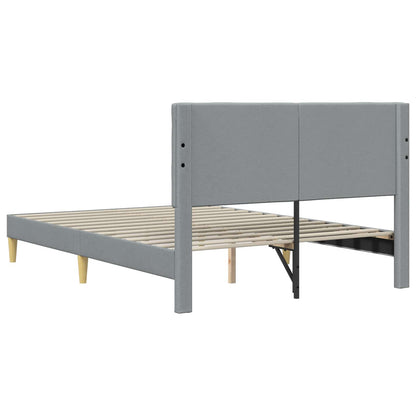 Struttura del letto Grigio Chiaro 140 x 190 cm Tessuto | homemem39