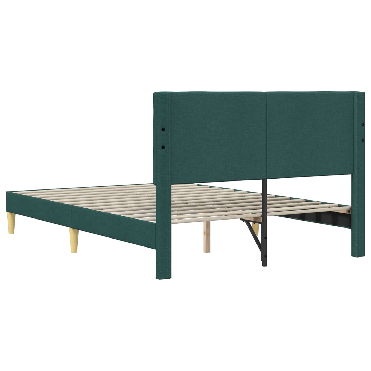 Struttura del letto Verde Scuro 140 x 190 cm Tessuto | homemem39