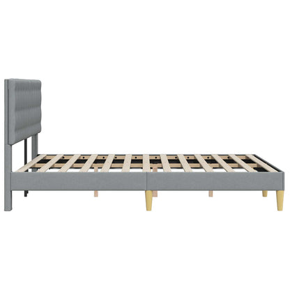 Struttura del letto Grigio Chiaro 140 x 200 cm Tessuto | homemem39