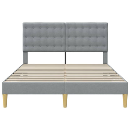 Struttura del letto Grigio Chiaro 160 x 200 cm Tessuto | homemem39