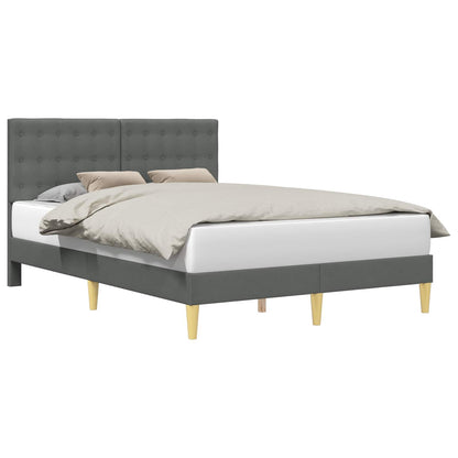 Struttura del letto Grigio Scuro 160 x 200 cm Tessuto | homemem39