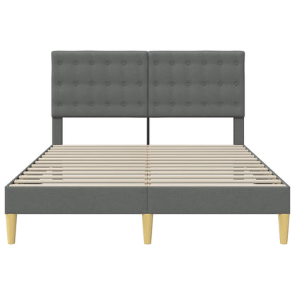 Struttura del letto Grigio Scuro 160 x 200 cm Tessuto | homemem39