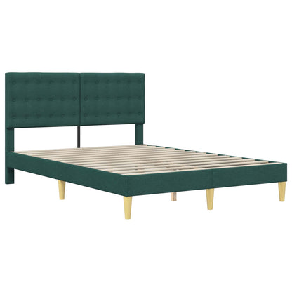 Struttura del letto Verde Scuro 160 x 200 cm Tessuto | homemem39