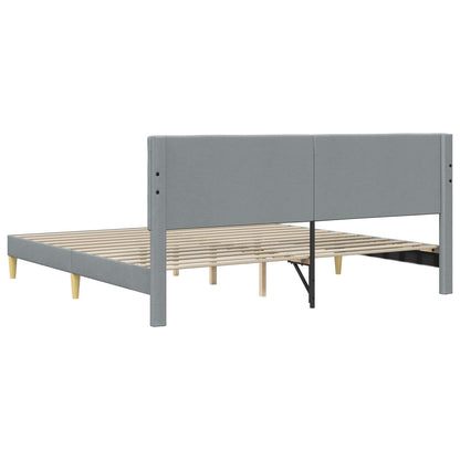 Struttura del letto Grigio Chiaro 180 x 200 cm Tessuto | homemem39