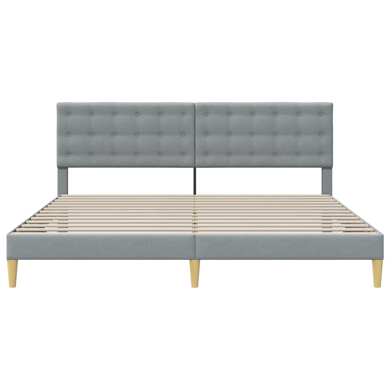 Struttura del letto Grigio Chiaro 180 x 200 cm Tessuto | homemem39