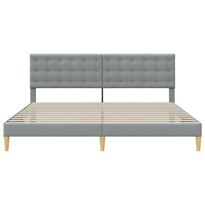 Struttura del letto Grigio Chiaro 180 x 200 cm Tessuto | homemem39