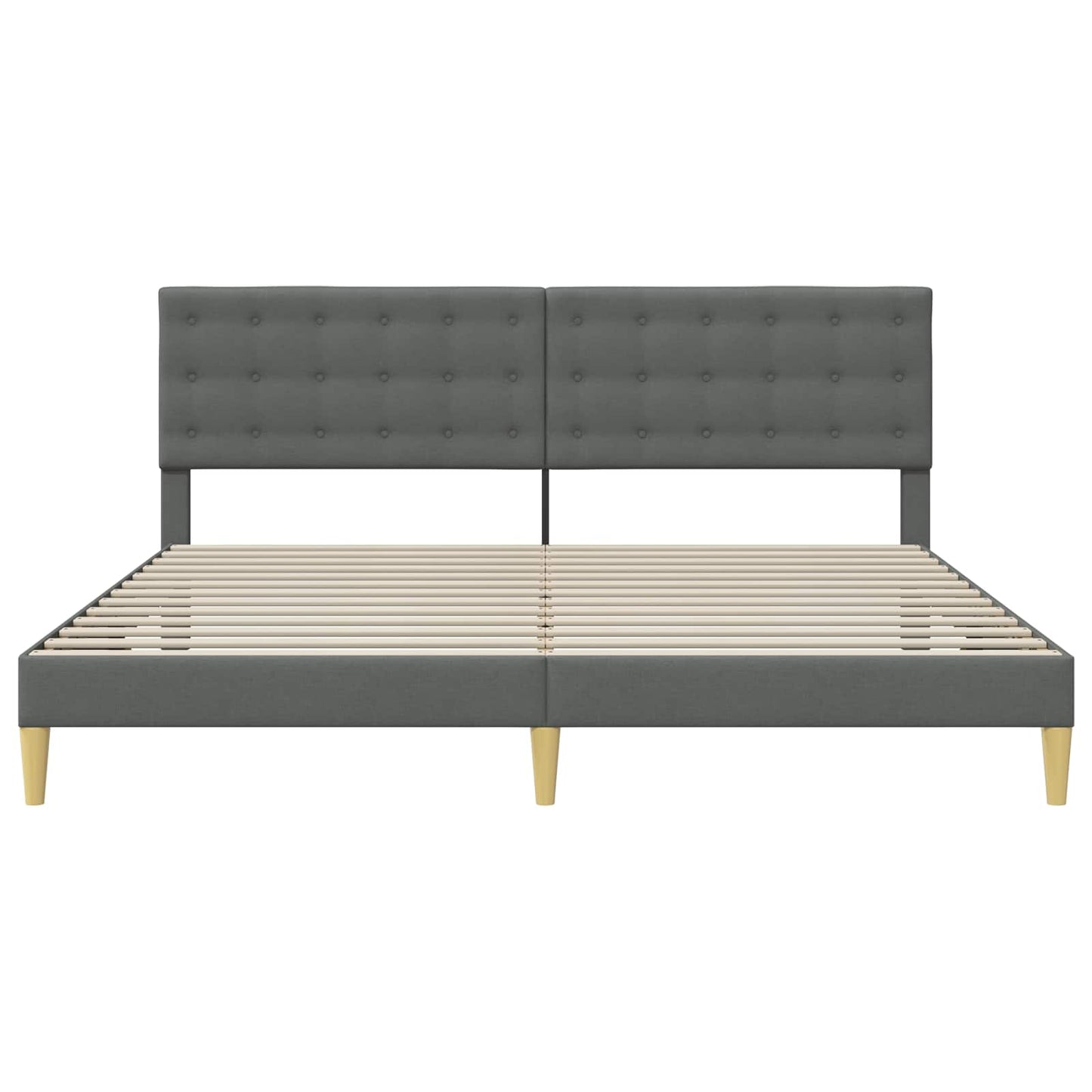Struttura del letto Grigio Scuro 180 x 200 cm Tessuto | homemem39