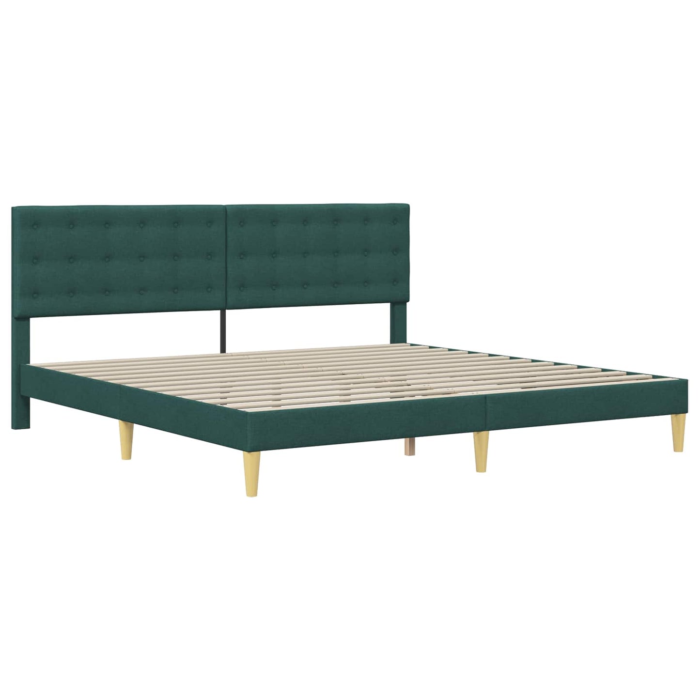 Struttura del letto Verde Scuro 180 x 200 cm Tessuto | homemem39