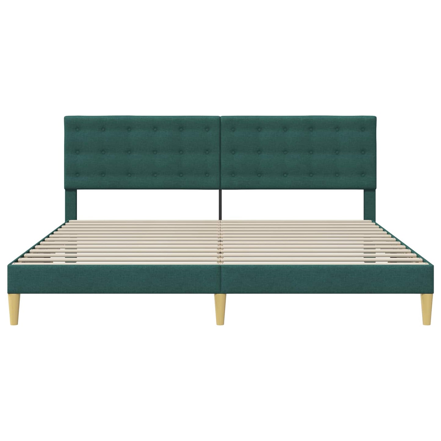 Struttura del letto Verde Scuro 180 x 200 cm Tessuto | homemem39