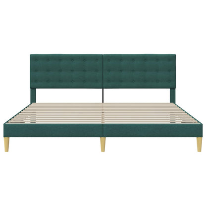 Struttura del letto Verde Scuro 180 x 200 cm Tessuto | homemem39