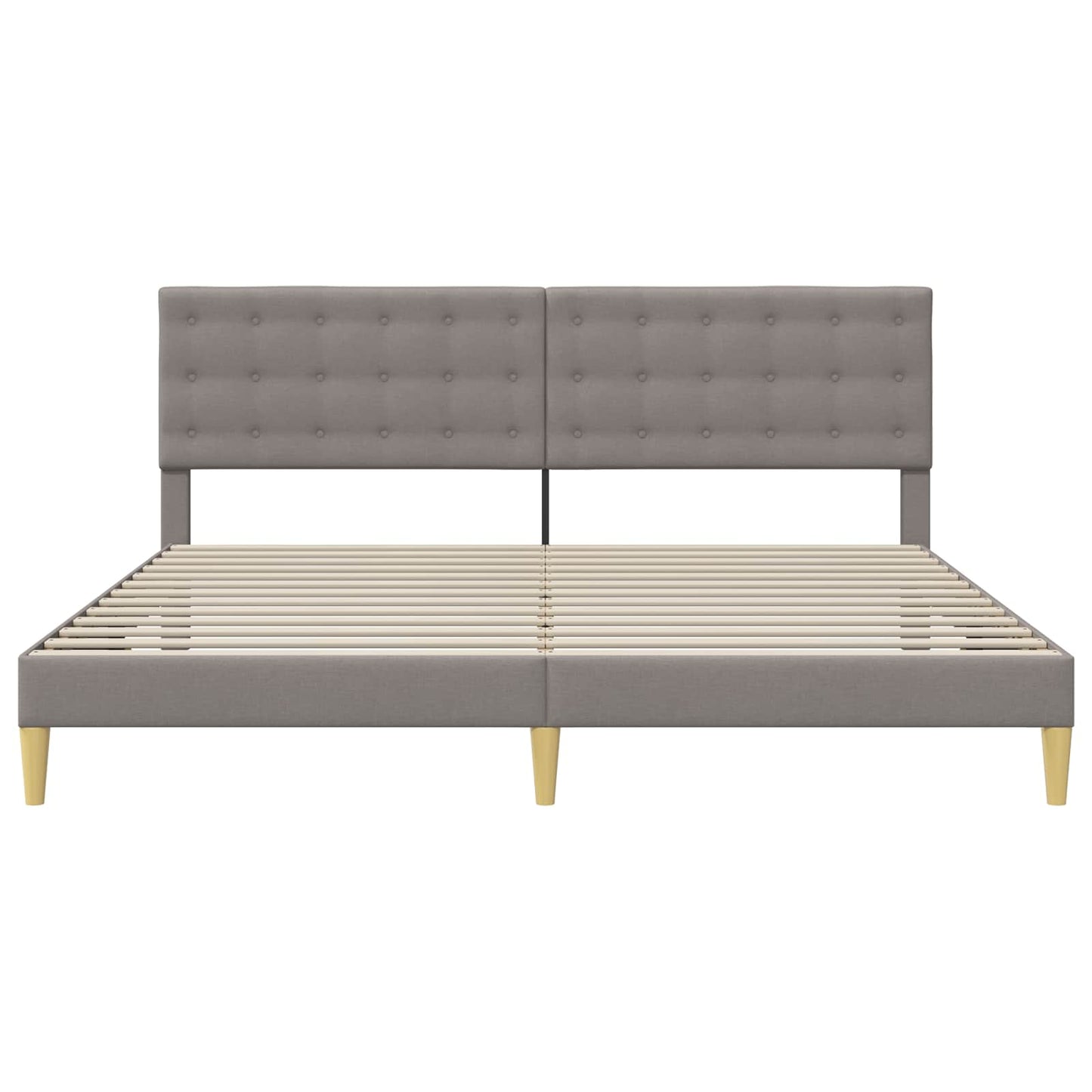 Struttura del letto con testiera Tortora 180 x 200 cm Tessuto | homemem39