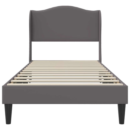 Struttura del letto con testiera Grigio 80 x 200 cm Similpelle | homemem39
