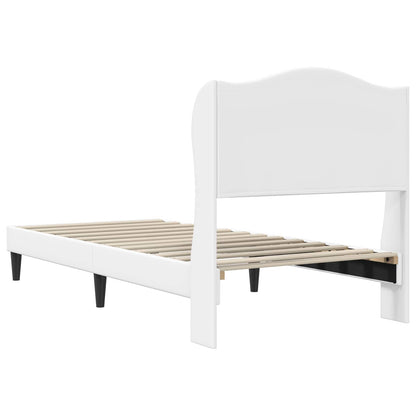 Struttura del letto con testiera Bianco 80 x 200 cm Similpelle | homemem39