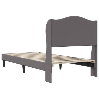 Struttura del letto con testiera Grigio 100 x 200 cm Similpelle | homemem39