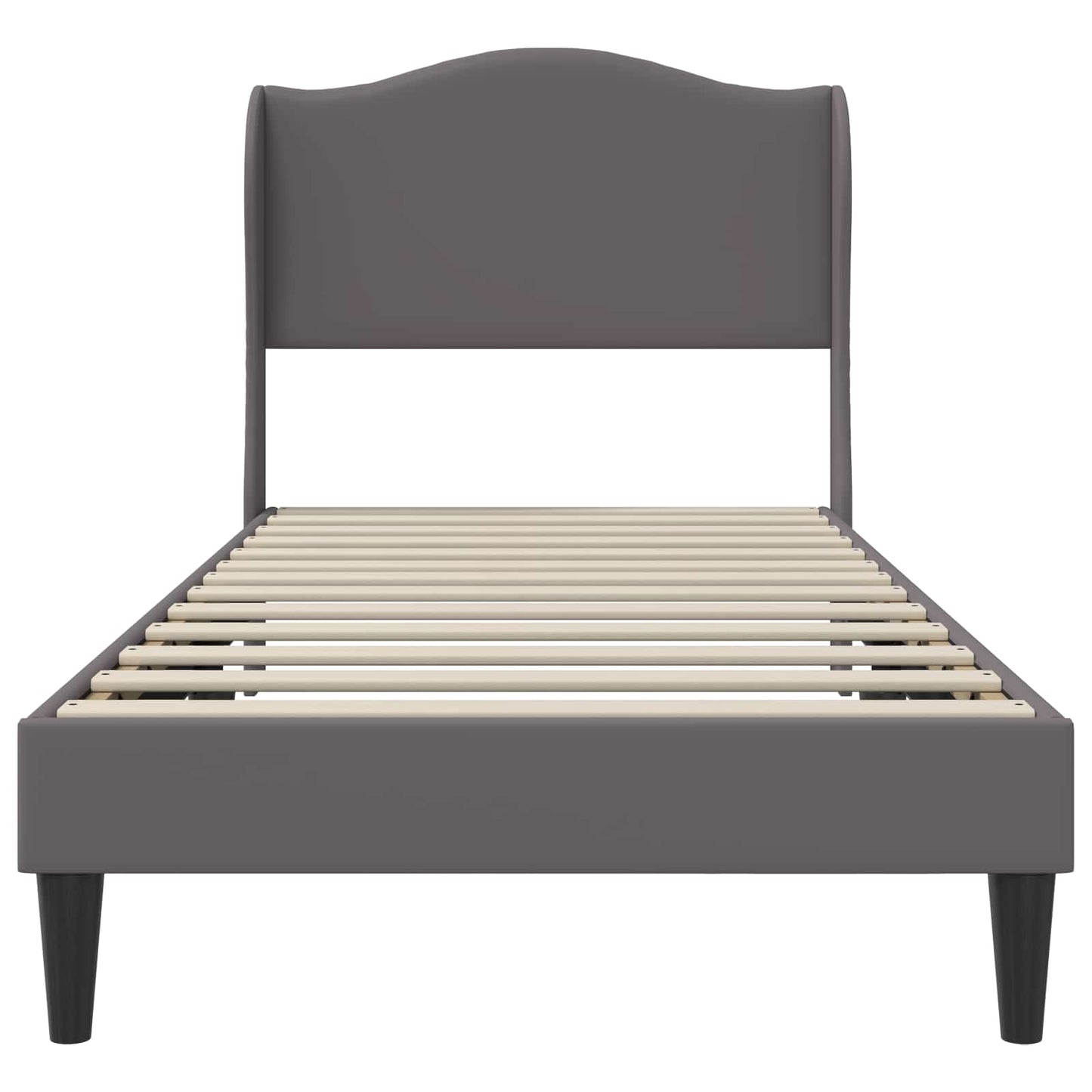 Struttura del letto con testiera Grigio 100 x 200 cm Similpelle | homemem39