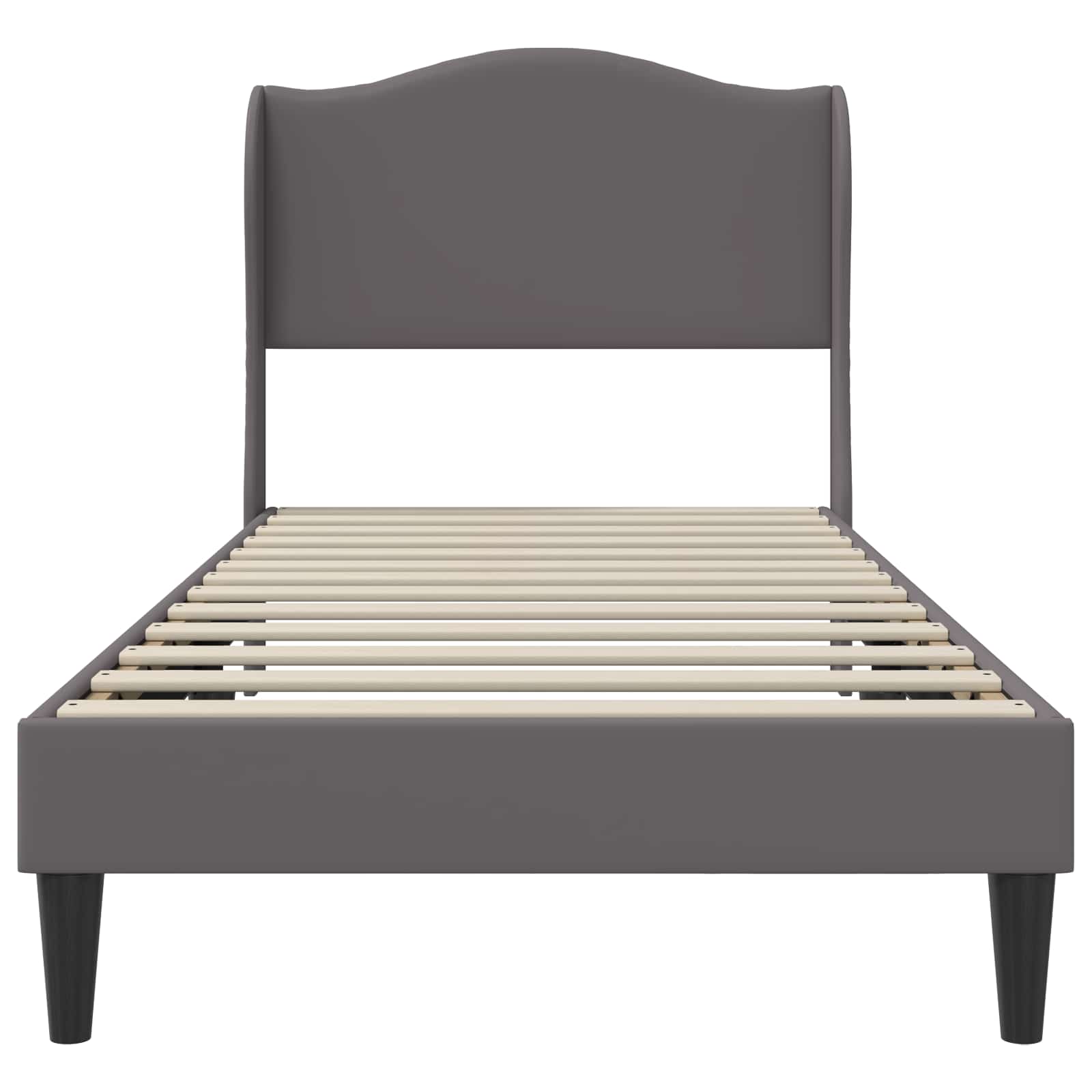 Struttura del letto con testiera Grigio 100 x 200 cm Similpelle | homemem39