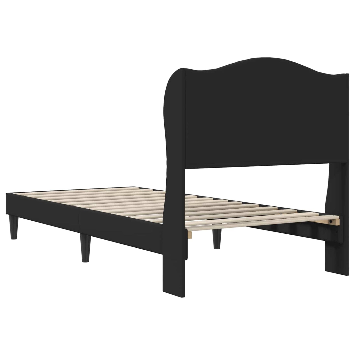 Struttura del letto con testiera Nero 100 x 200 cm Similpelle | homemem39