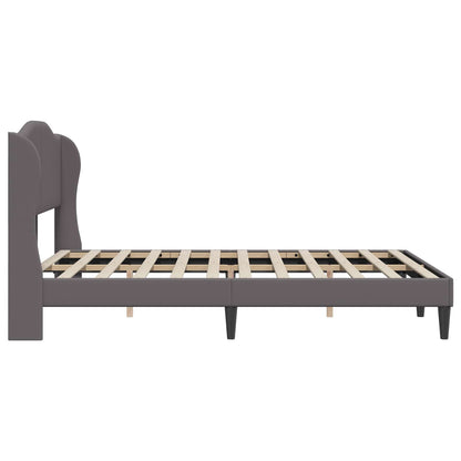 Struttura del letto con testiera Grigio 120 x 190 cm Similpelle | homemem39