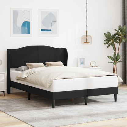 Struttura del letto con testiera Nero 120 x 190 cm Similpelle | homemem39