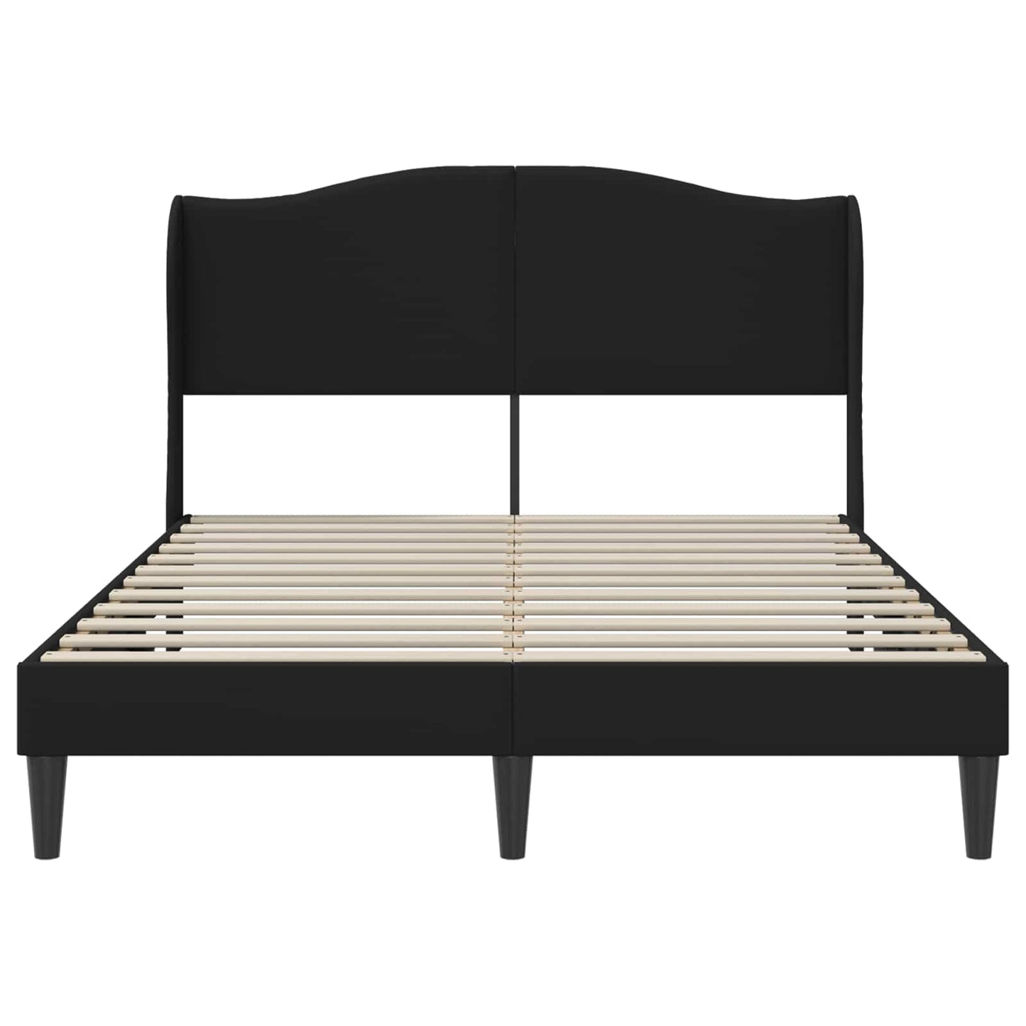 Struttura del letto con testiera Nero 120 x 190 cm Similpelle | homemem39