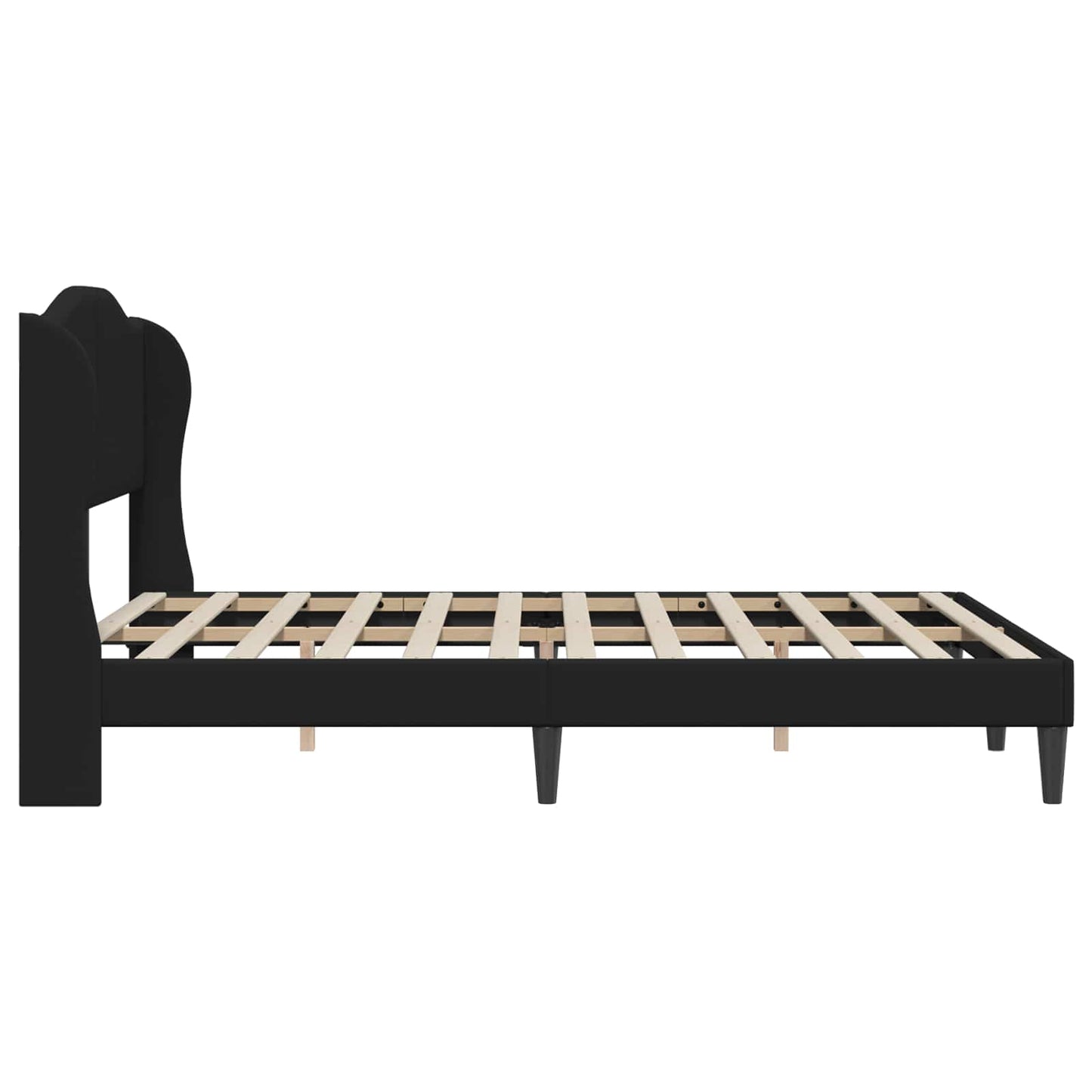 Struttura del letto con testiera Nero 120 x 200 cm Similpelle | homemem39