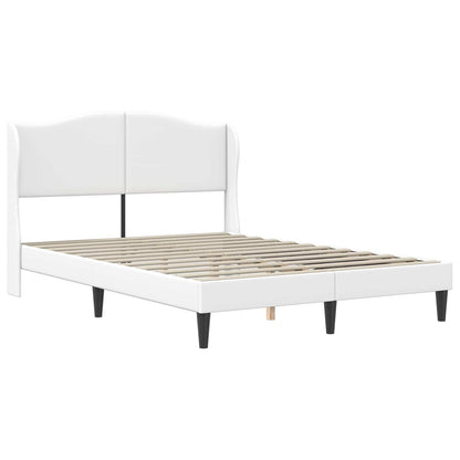 Struttura del letto con testiera Bianco 120 x 200 cm Similpelle | homemem39